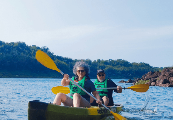 Kayak en el Río Paraná